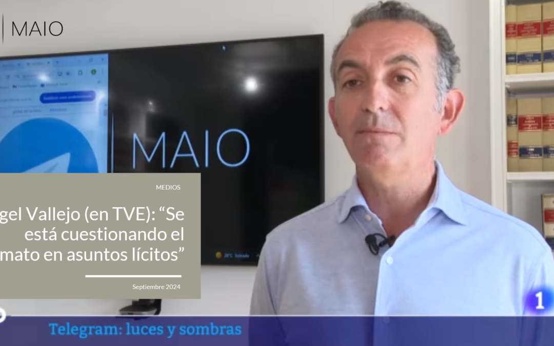 Ángel Vallejo en TVE: “Se está cuestionando el anonimato en redes sociales para asuntos lícitos”