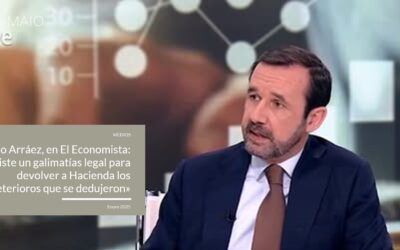 Ignacio Arráez, en El Economista: «Hay un problema técnico importante para devolver a Hacienda los deterioros que se dedujeron»