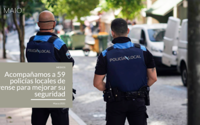 Acompañamos a 62 policías locales de Ourense para mejorar su seguridad